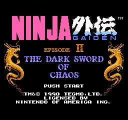 Ninja Gaiden II The Dark Sword of Chaos screenshot 3 for NES